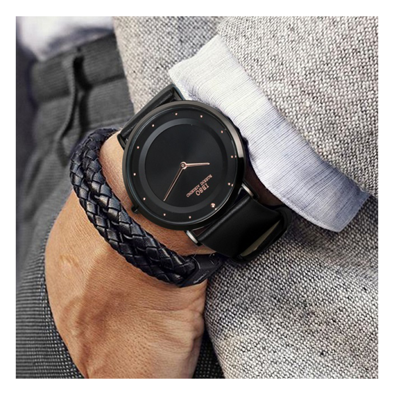 WW1011 IBSO Slim Leather Belt Watch S8160G