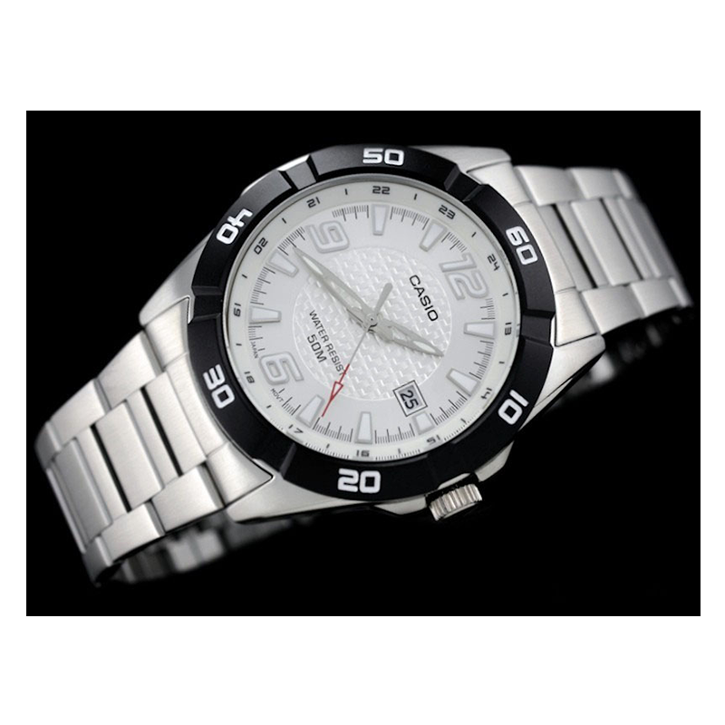 WW0409 Casio Enticer Date Chain Watch MTP-1292D-7AVDF