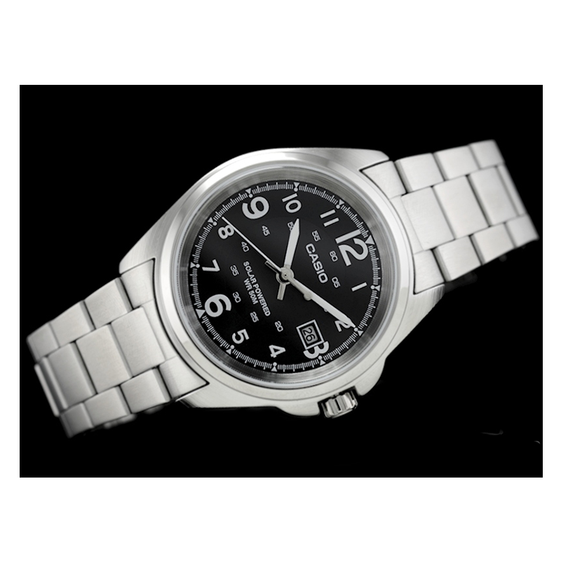 WW0626 Casio Solar Date Chain Belt Watch MTP-S101L-1BV