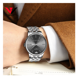 WW1138 Nibosi Day Date Chain Watch