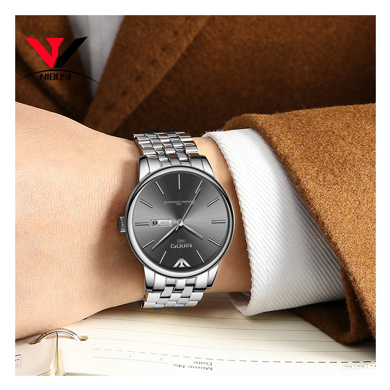 WW1138 Nibosi Day Date Chain Watch