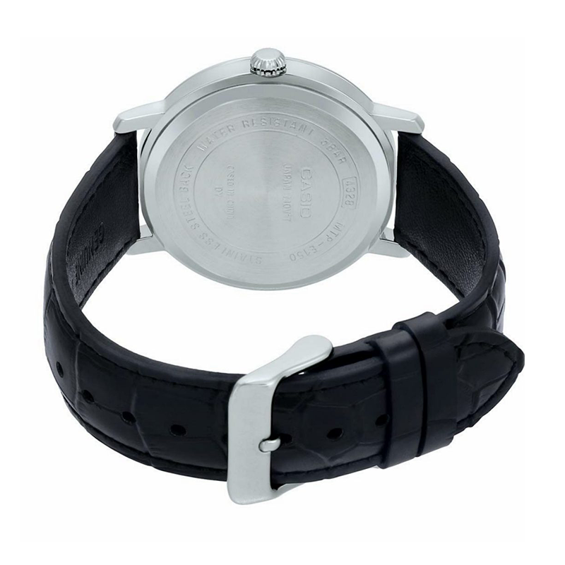 WW0064 Casio Enticer Side Second Leather Belt Watch MTP-E150L-1BVDF