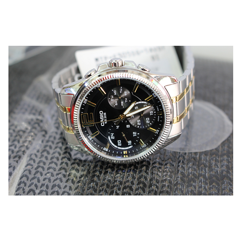 WW0601 Casio Enticer Multifunction Chain Watch MTP-E305SG-1AVDF