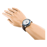 WW1064 Casio Beside Chronograph Date Leather Belt Watch BEM-520BUL-7A3VDF