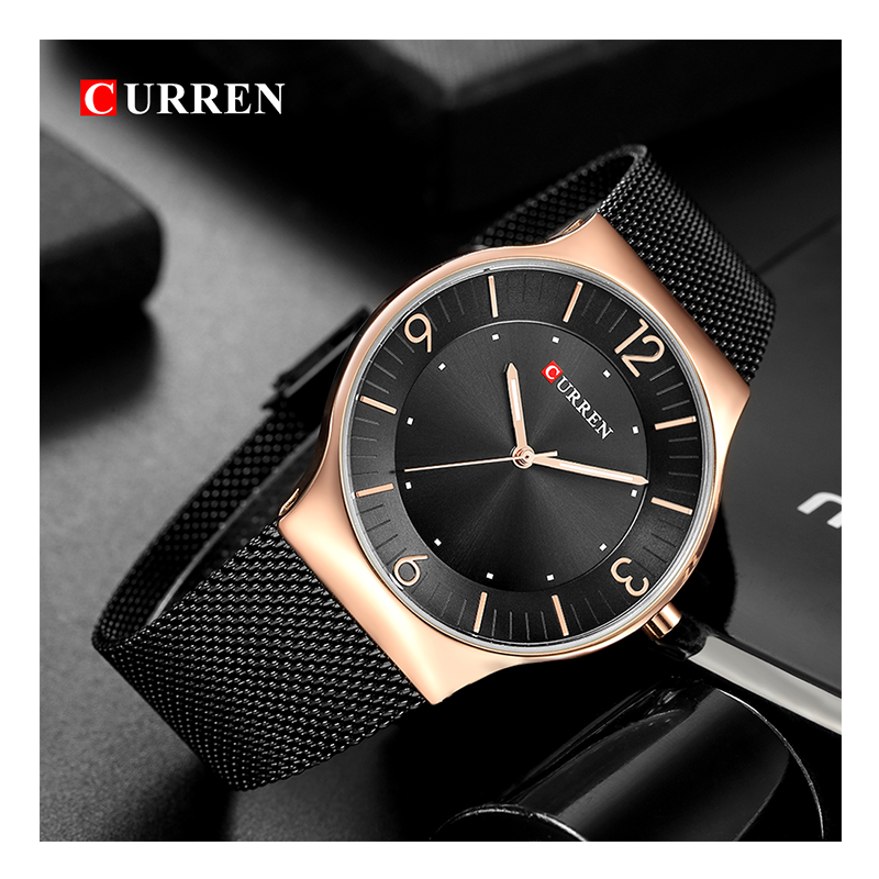 WW0159 Curren Slim Mesh Chain Watch