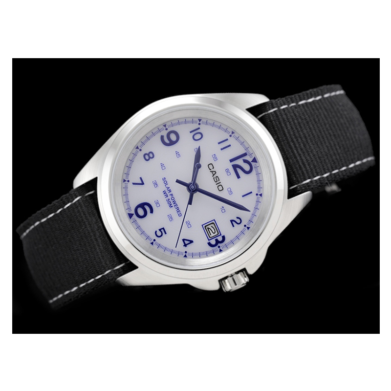 WW0627 Casio Solar Date Belt Watch MTP-S101-7BVDF