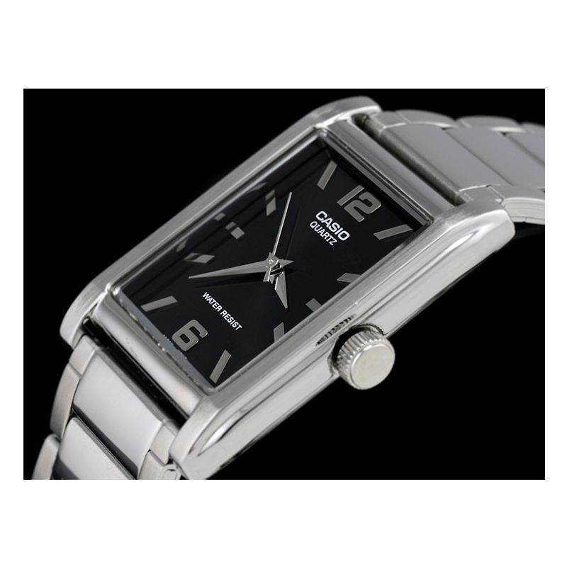 WW0415 Casio Enticer Silver Chain Watch MTP-1235D-1ADF