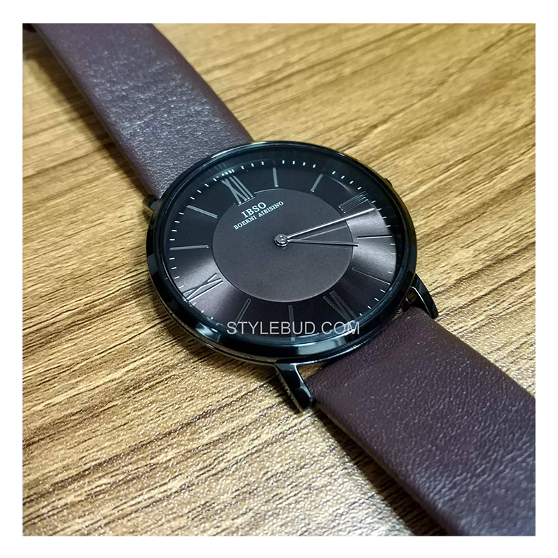 WW0020 IBSO Slim Leather Belt Watch B2222G