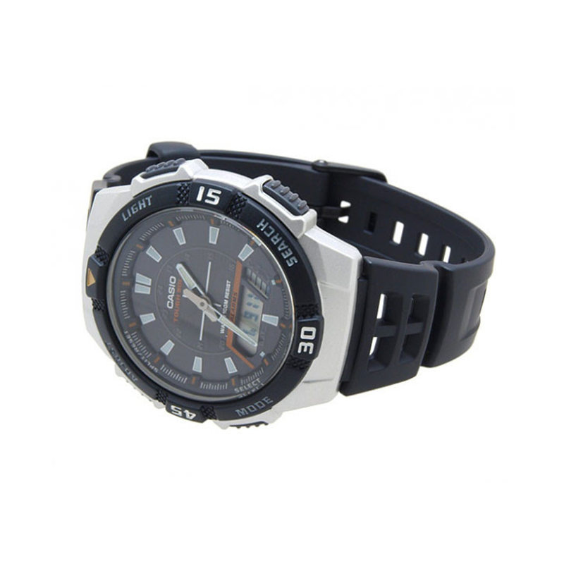 WW0454 Casio Youth Tough Solar Dual Time Resin Belt Watch AQ-S800W-1EVDF