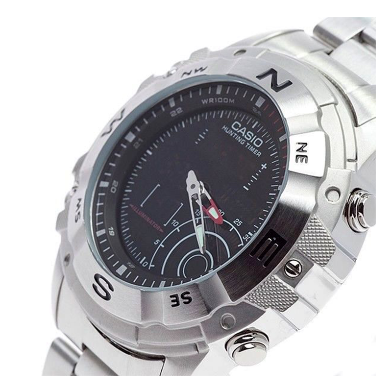 WW0292 Casio Hunting Timer Stainless Steel Chain Watch AMW-705D-1AVDF