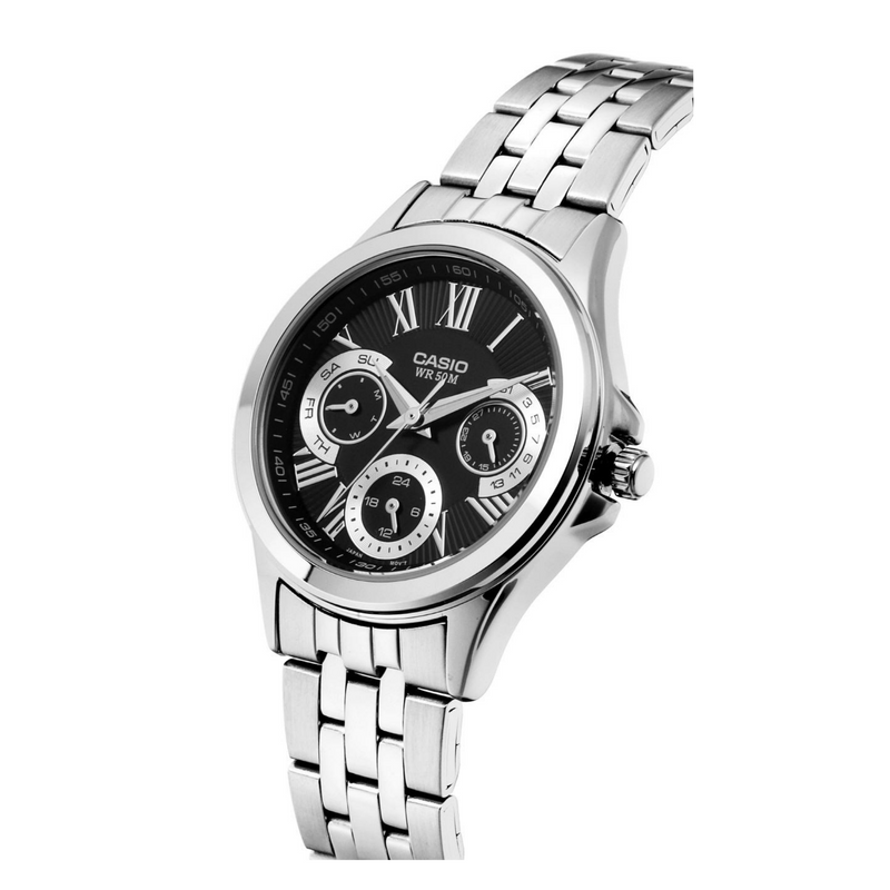 WW1198 Casio Enticer Multifunction Ladies Chain Watch LTP-E308D-1AV