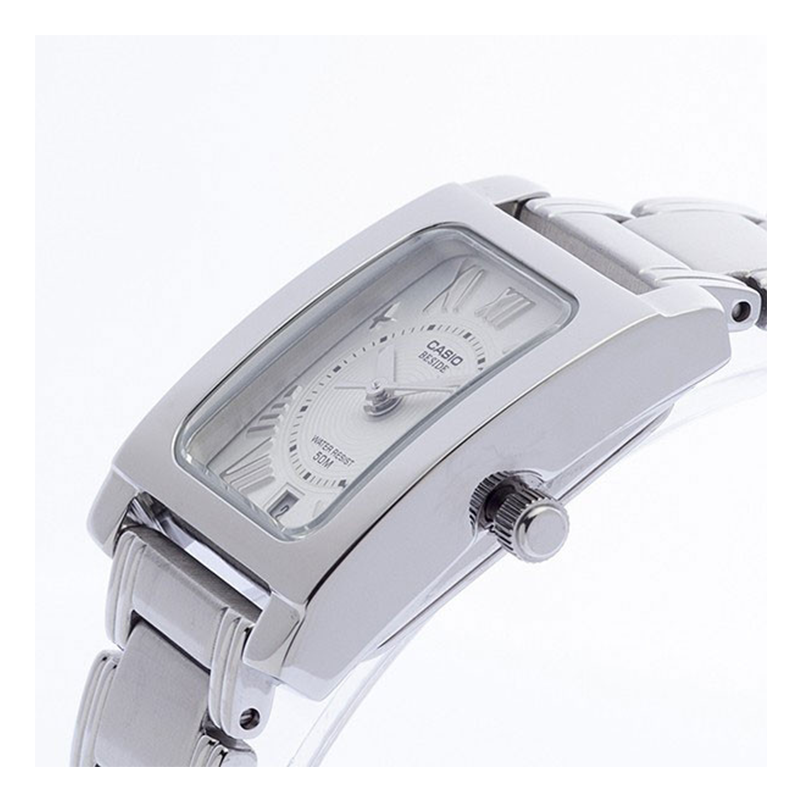 WW0299 Casio Beside Date Stainless Steel Ladies Chain Watch BEL-100D-7A2VDF