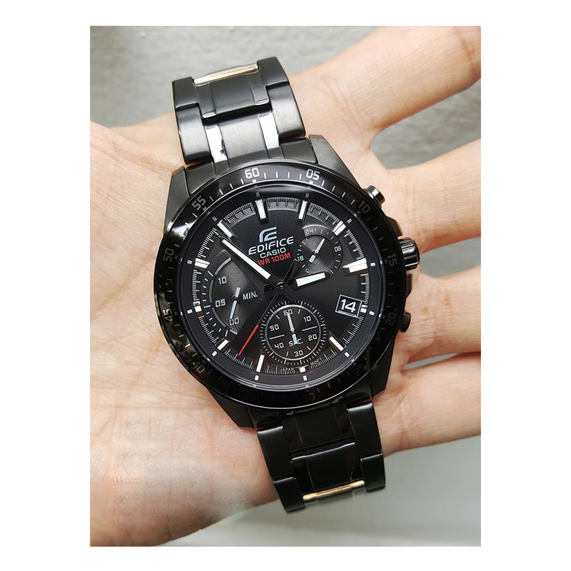 WW0225 Casio Edifice Chronograph Stainless Steel Black Chain Watch EFV-540DC-1AVUDF