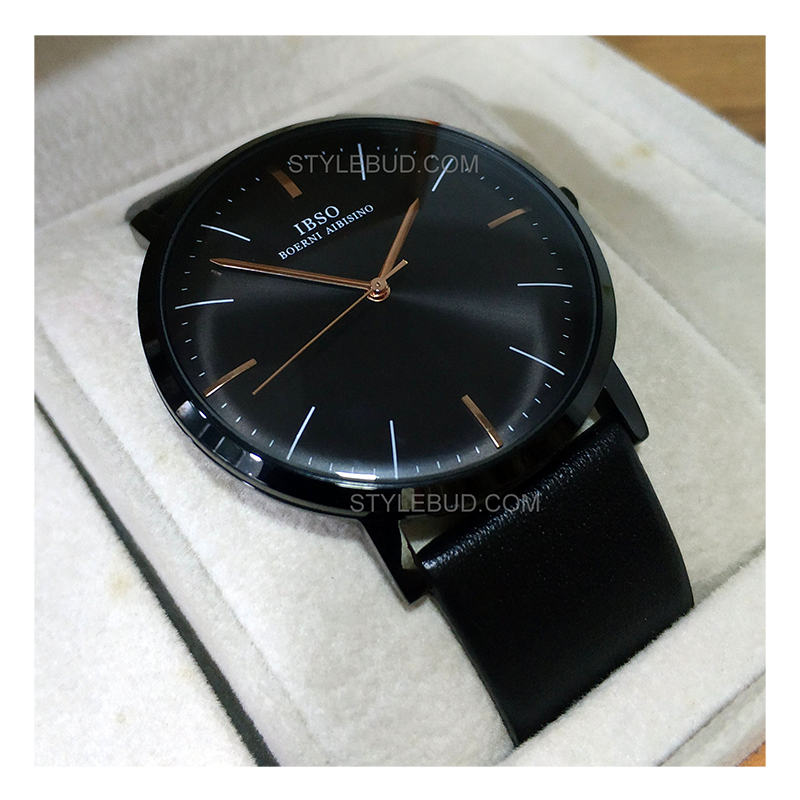 WW0542 IBSO Slim Leather Belt Watch S3609G