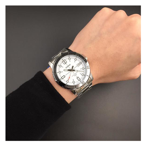 WW0012 Casio Enticer Date Chain Watch MTP-VD01D-7EVUDF