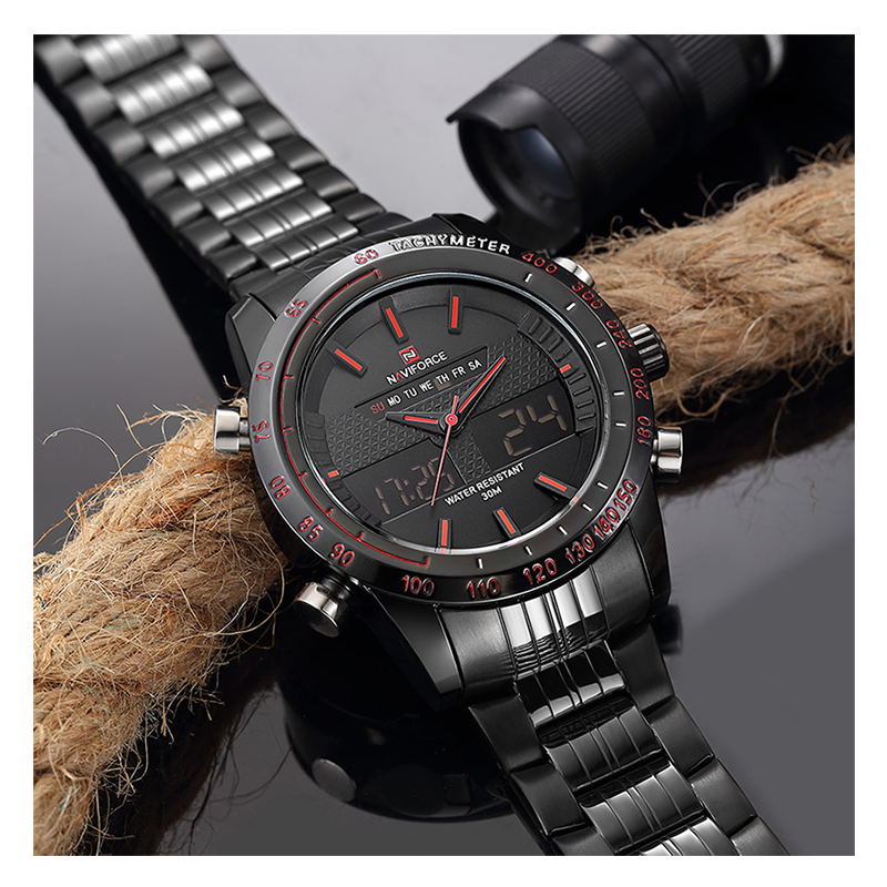 WW0579 Naviforce Dual Time Chain Watch