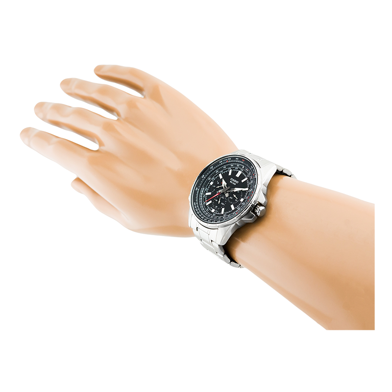 WW0235 Casio Enticer Sweep Second Stainless Steel Chain Watch MTP-SW320D-1AVDF