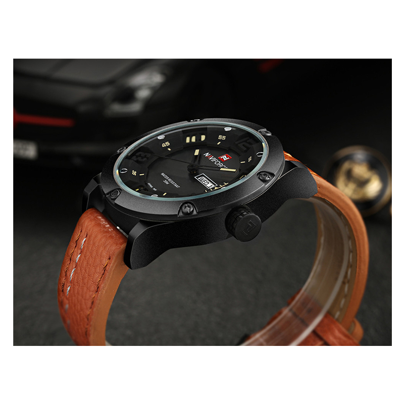 WW0648 Naviforce Day Date Belt Watch