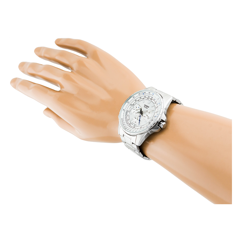 WW0237 Casio Enticer Sweep Second Stainless Steel Chain Watch MTP-SW320D-7AVDF