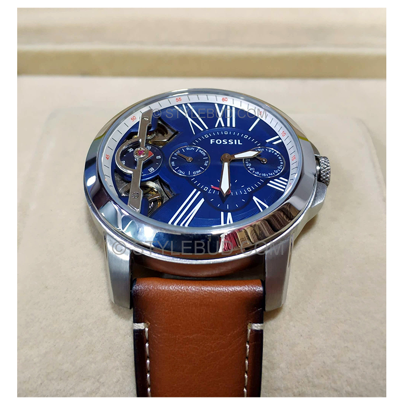 WW0124 Fossil Grant Twist Leather Belt Watch ME1161