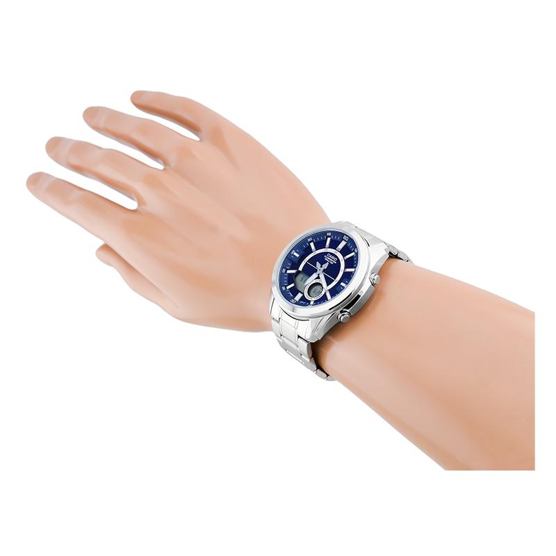 WW1143 Casio Enticer Analog Digital Multifunction Chain Watch AMW-810D-2AV