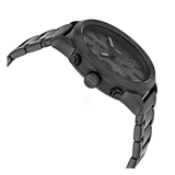 WW0151 Diesel Rasp Black Sunray Dial Chronograph Stainless Steel Chain Watch DZ4453