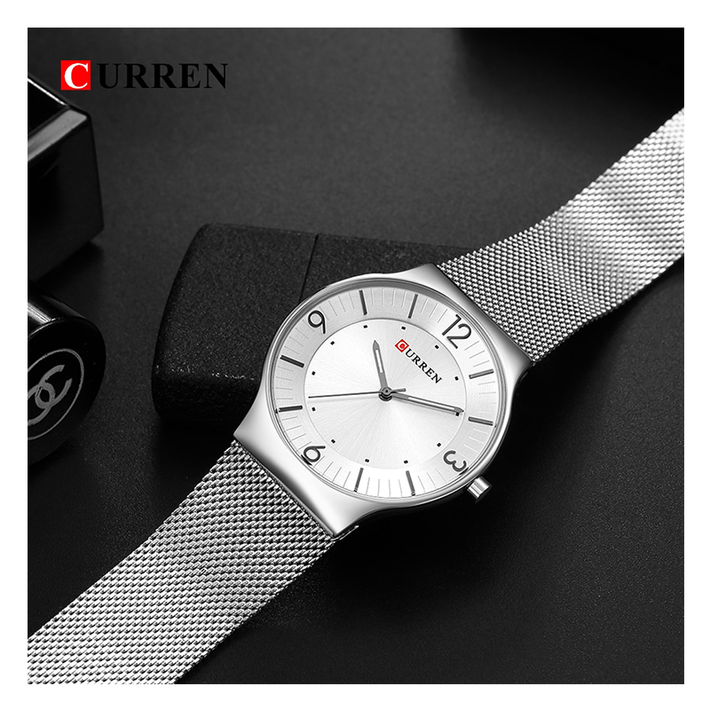 WW0162 Curren Slim Mesh Chain Watch