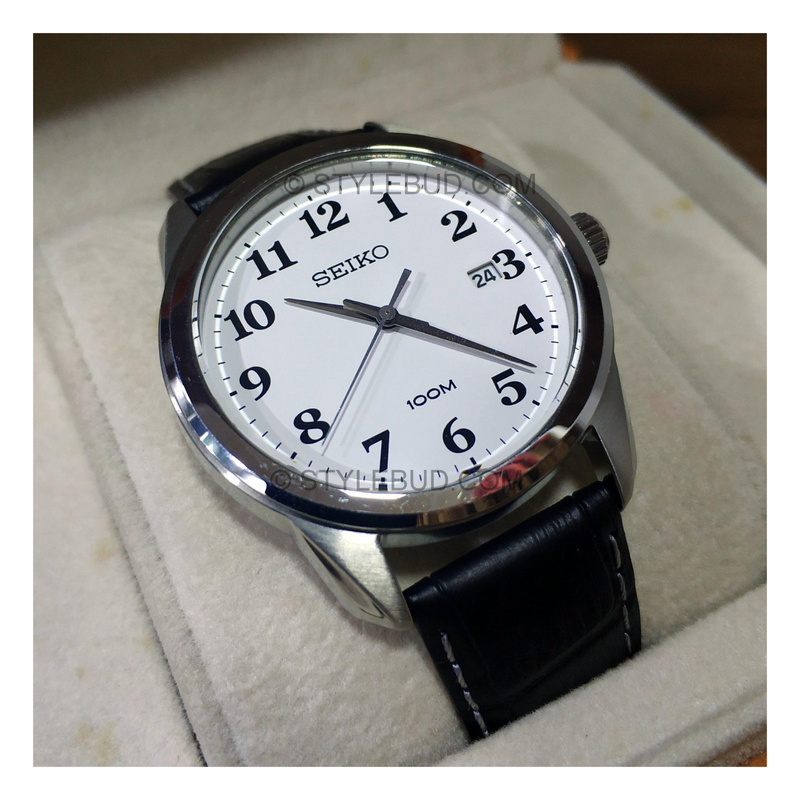 WW0913 Seiko Date Leather Belt Watch SGEG17