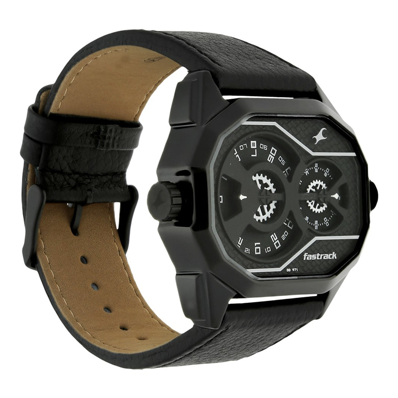 WW0219 Fastrack Dual Dial Leather Belt Watch 3094