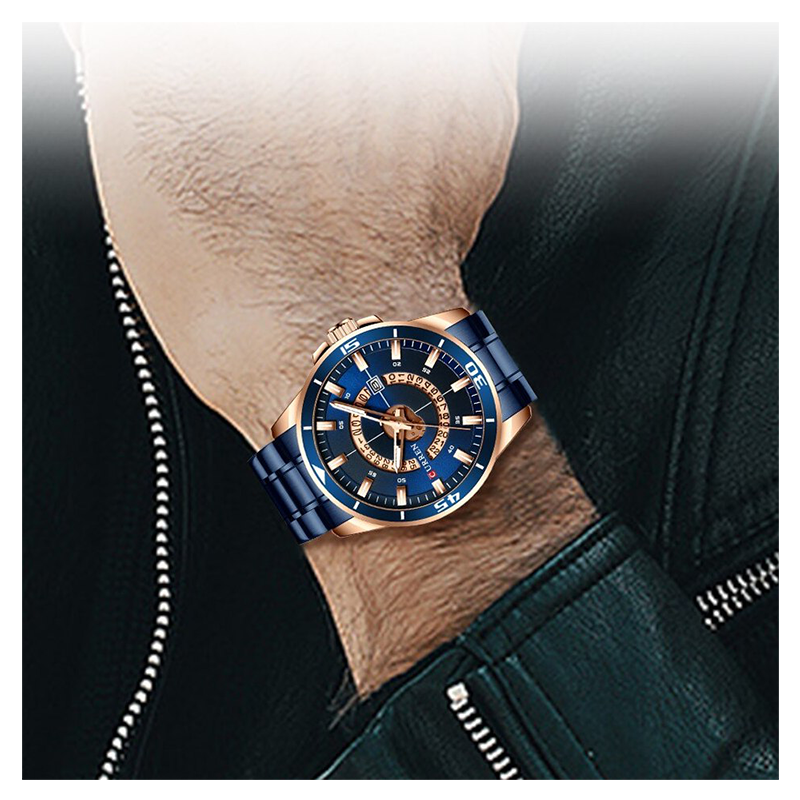 WW1117 Curren Date Chain Watch