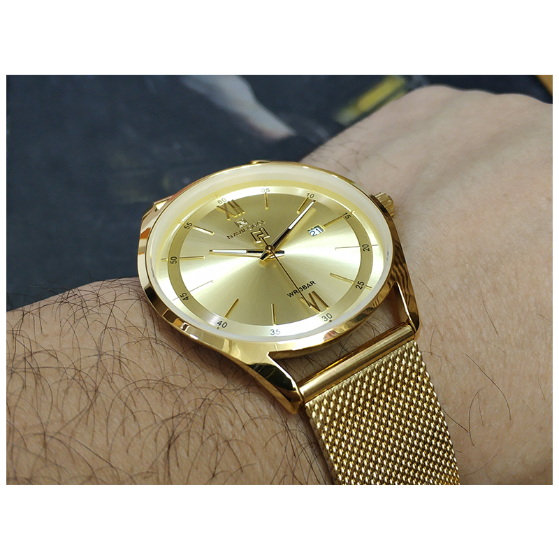 WW1164 Naviforce Date Mesh Chain Watch NF3013G