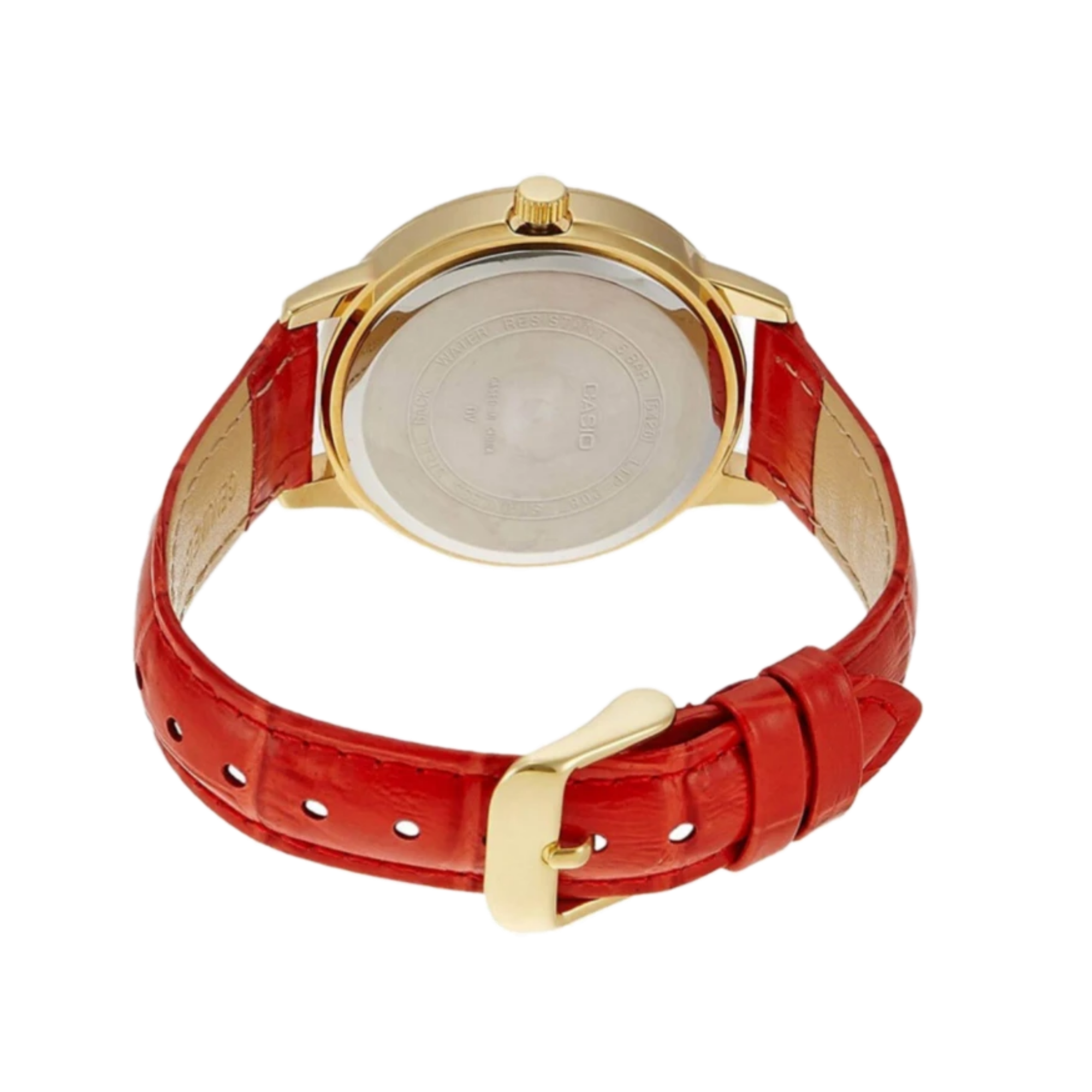 WW1184 Casio Enticer Multifunction Ladies Leather Belt Watch LTP-2087GL-4AVDF