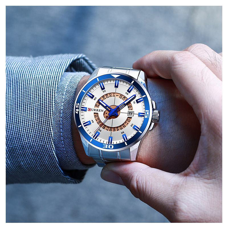 WW1119 Curren Date Chain Watch