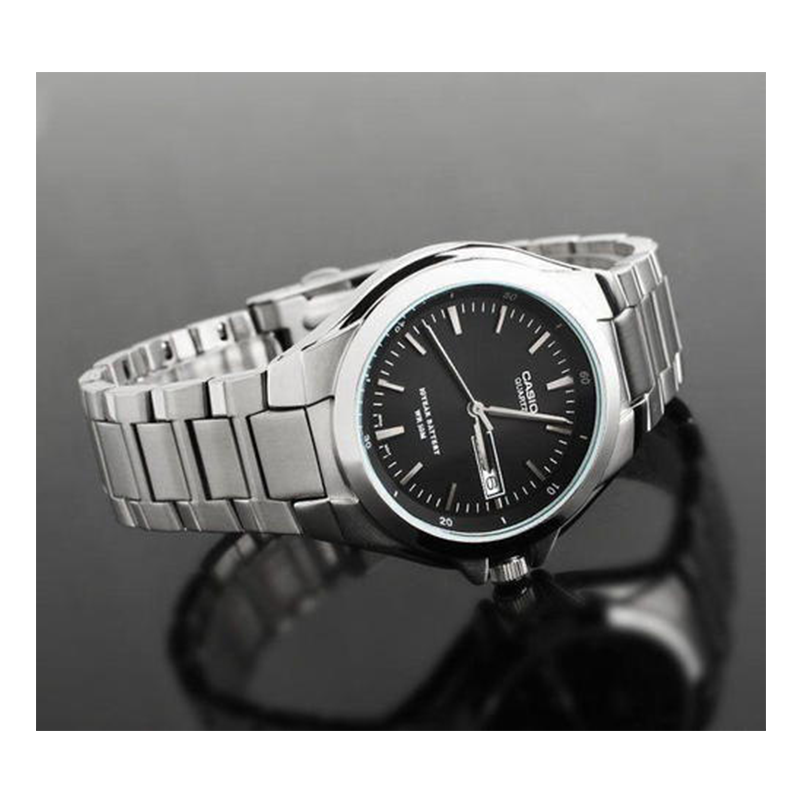 WW0405 Casio Enticer Day Date Stainless Steel Chain Watch MTP-1228D-1AV