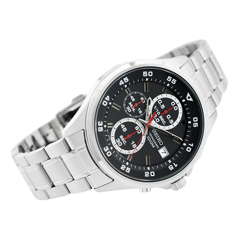WW0145 Seiko Chronograph Date Stainless Steel Chain Watch SKS627P1