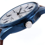 WW0072 Casio Enticer Day Date Blue Leather Belt Watch MTP-1384BUL-5AVDF