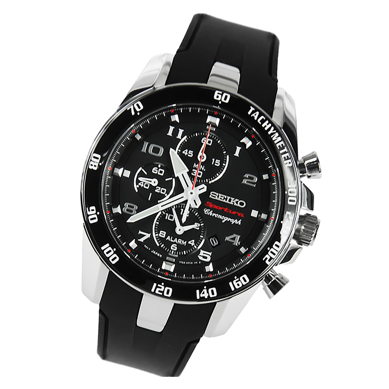 WW0968 Seiko Sportura Alarm Chronograph Belt Watch SNAE87P1
