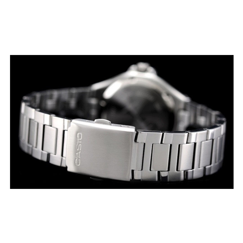 WW0256 Casio Enticer Day Date Stainless Steel Chain Watch MTP-1228D-1AVDF