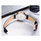 WW1009 Naviforce Sweep Second Multifunction Leather Belt Watch NF3002M