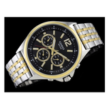 WW0592 Casio Enticer Multifunction Stainless Steel Two Tone Chain Watch MTP-E303SG-1AVDF
