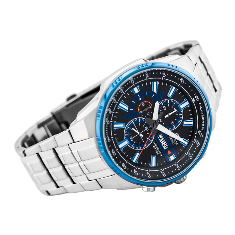 WW0670 Casio Edifice Chronograph Stainless Steel Chain Watch EFR-549D-1A2V
