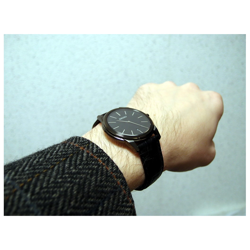 WW0914 Seiko Slim Date Leather Belt Watch SKP375P1