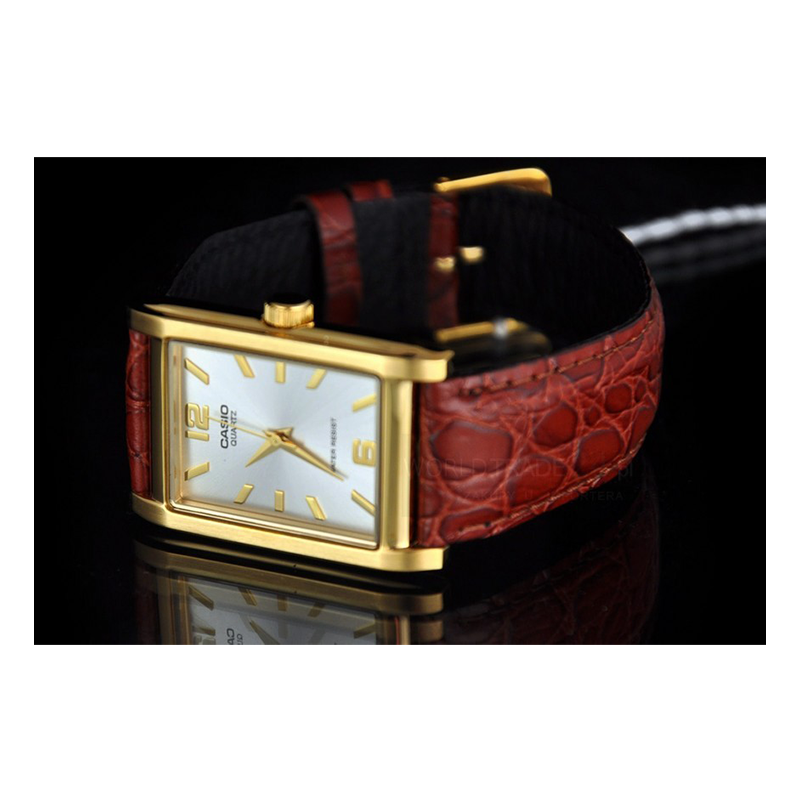 WW0243 Casio Enticer Golden Leather Belt Watch MTP-1235GL-7ADF