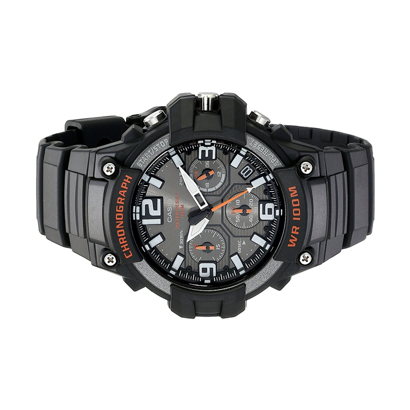 WW0528 Casio Chronograph Sports Resin Belt Watch MCW-100H-1AVDF