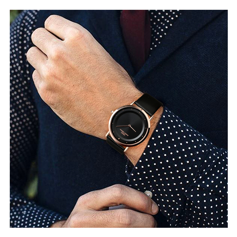 WW0026 IBSO Slim Leather Belt Watch S8160G