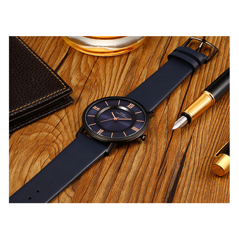 WW0293 IBSO Slim Leather Belt Watch S8281G