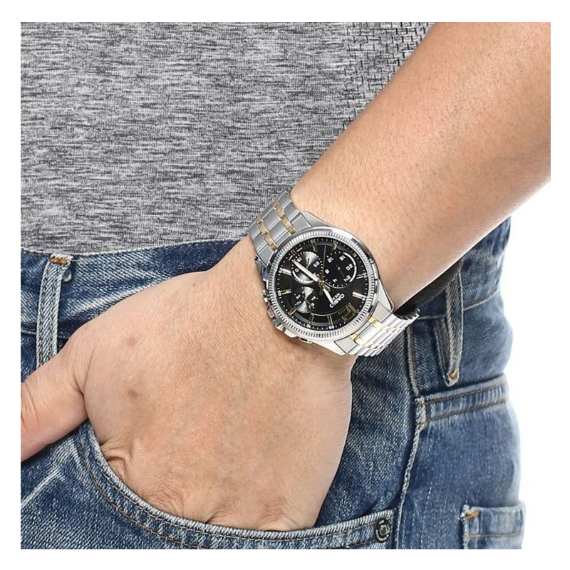 WW0601 Casio Enticer Day Date Chain Watch MTP-E305SG-1AV