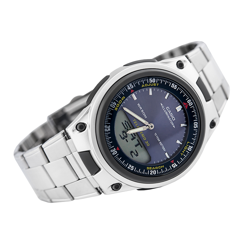 WW0127 Casio Youth Dual Time Chain Watch AW-80D-2AVDF