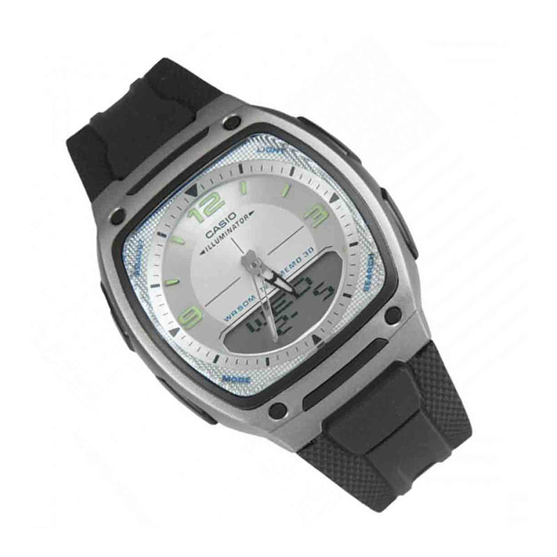 WW0142 Casio Youth Dual Time Resin Belt Watch AW-81-7AVDF