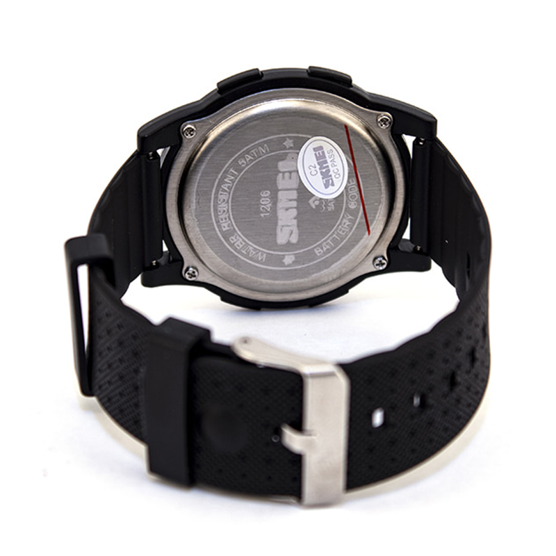 WW0545 SKMEI Dual Time Digital Fiber Belt Watch 1206